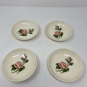 Set of 4 Vintage Ballerina Floral Bowl/Dishes